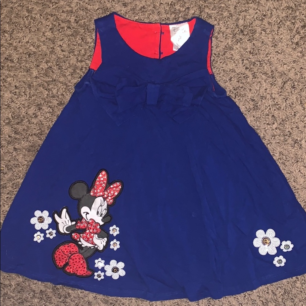 Minnie Mouse Sleeveless Rhinestone studded Dress!